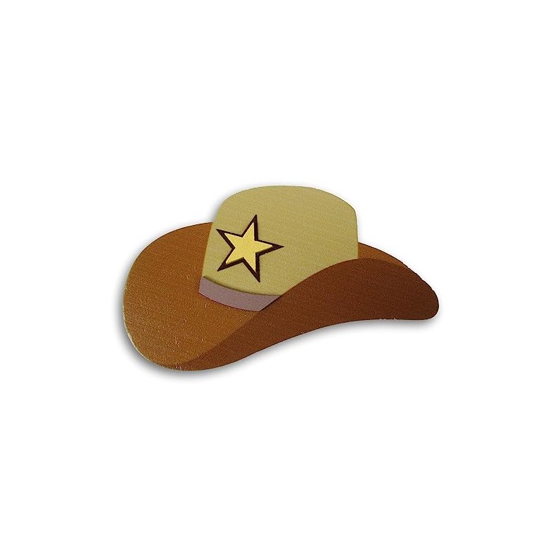 MPD Wood Painted Cutout Shape (Cowboy Hat)
