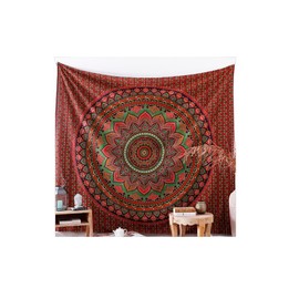 Popular Handicrafts Wall Hanging Tapestry For Bedroom Hippie Ombre Mandala Bohemian Hippy Intricate Indian Tapestries Bedspread Brown
