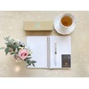 LACHIEVA LUX Pearl White Elegant Crystal Executive Metal Ballpoint Pen
