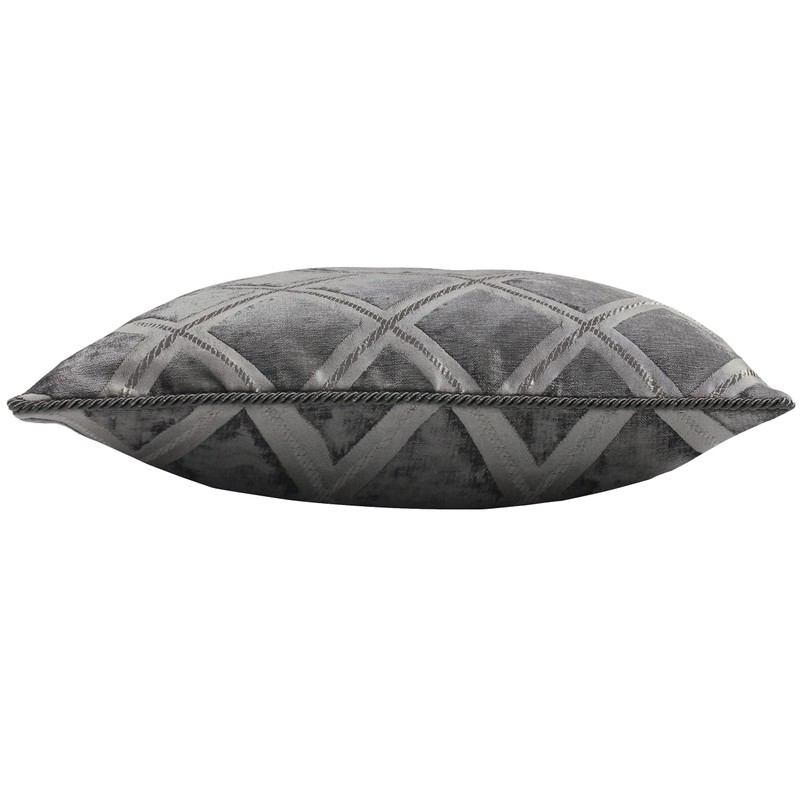 Riva Paoletti Hermes Cushion Cover - Graphite Grey - Chenille