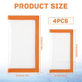 PVC Bait Box 4 Pieces Fishing Bait Set Transparent Easy to Clean Visible Coated Durable Stable Ideal for Fishing Accessories Fishing Lure Wraps Practical Storage for Anglers