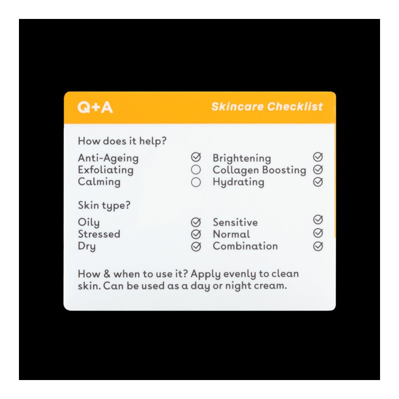 Q+A Vitamin C Radiance Face Cream 50ml