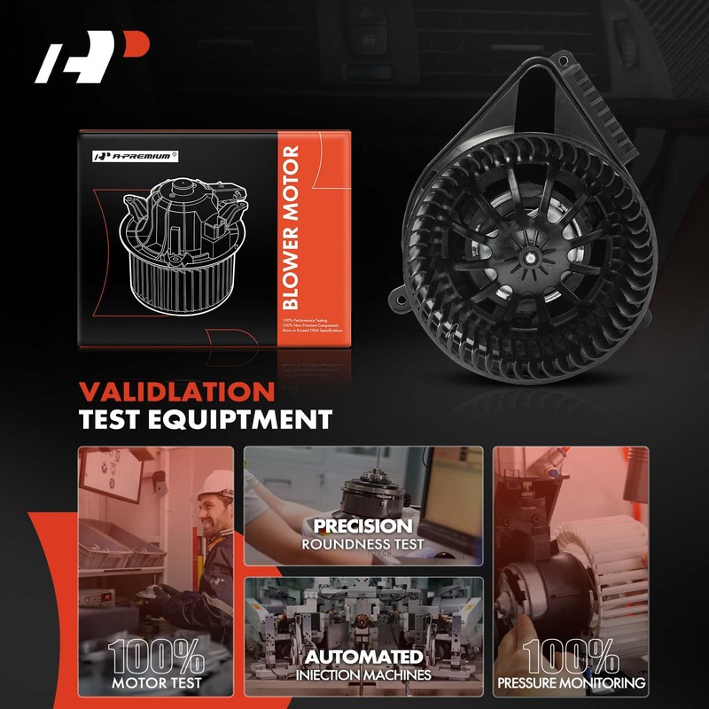 A-Premium HVAC Blower Heater Motor with Fan Cage Compatible with