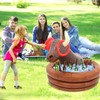 Inflatable Water Bull Ice Bucket with Rings Toss,Bull Cooler Beverage