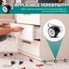 Datanly 20 Set Small Side Mount Caster Wheels 1.25 Inch