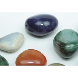 Steinfixx Tumbled Stone Mix Jumbo I Pack of 15 I Gemstones I Healing Stones I Lucky Stones I Chakra Stones I 500 g I Brazil