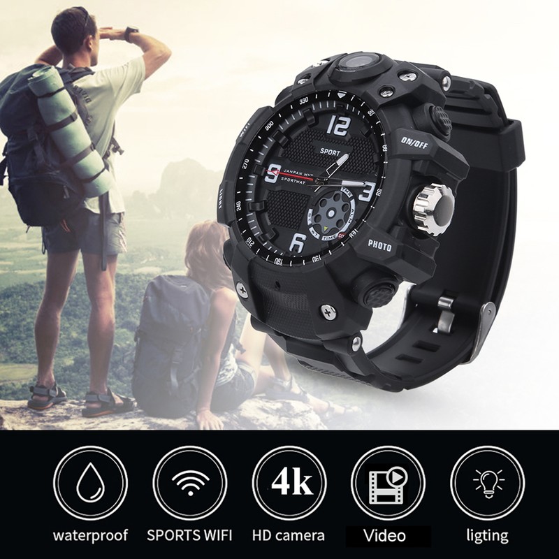 Outdoor Wifi Waterproof Smartwatch Action Camera 12 Million High Definition