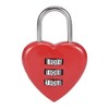 uxcell 3 Digit Combination Padlock, 3mm Shackle, Zinc Alloy Lock