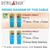 RetailAndBulk (3 Pack) 12 Inches Short Telephone Cable RJ11 Premium