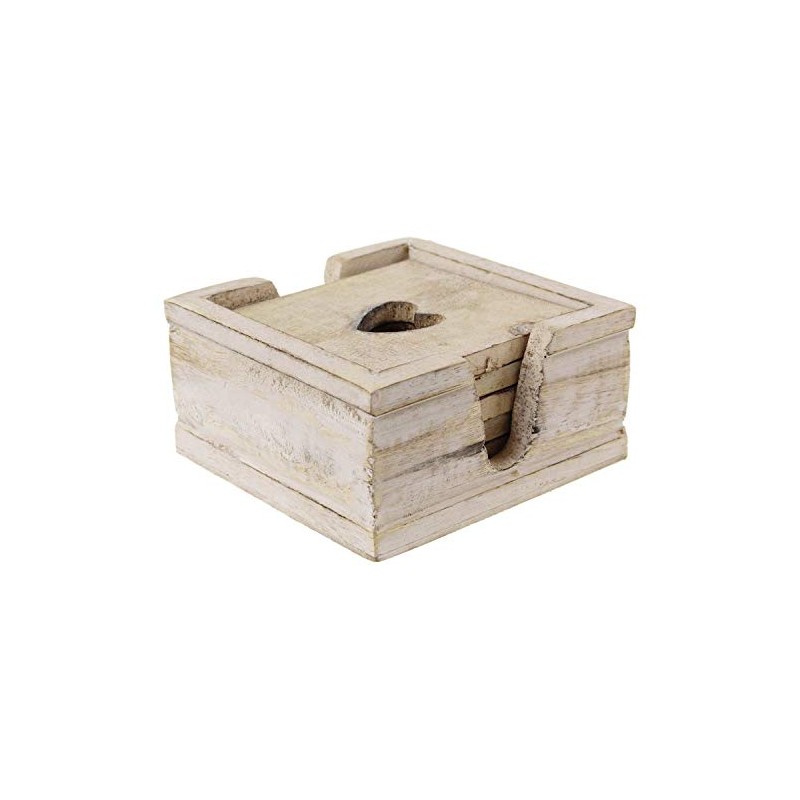 The Home Fusion Company 6 x Vintage Shabby Chic Wooden