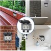 GothicBride Outdoor Socket with USB Connections, Garden Socket, Surface-Mounted, Waterproof