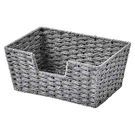 Chidorisangyou Basket - Top: W9.4 x D6.7 inches (24 x 17 cm), Bottom Width: 8.3 x 5.5 inches (21 x 14 cm), Height: 4.1 inches (10.5 cm)
