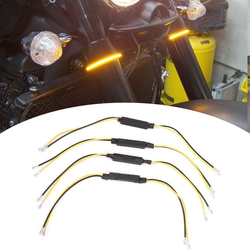 Majatou Motorcycle LED Decoder, 4PCS 12V 24V 20W Motorcycle LED