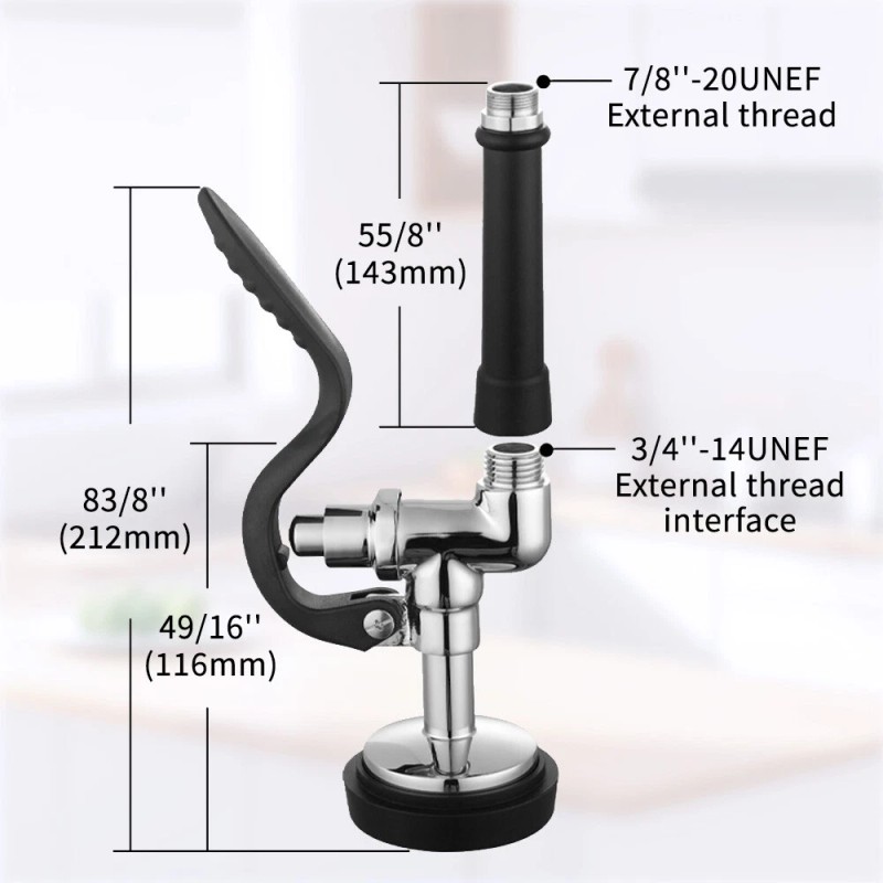 MDHAND Pre Rinse Sprayer Commercial Kitchen Faucet Replacement Parts Rinse