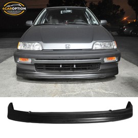4Caroption Fits 88-91 Honda Civic Front Bumper Lip Spoiler PU EF Sedan HB CS