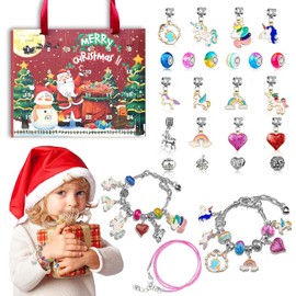 Calendario de Adviento Unicornio Pantio MX 100 con 24 Días de Sorpresas y Joyería DIY