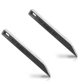 2pcs The Mighty Bar - Heavy Duty Keychain Prybar EDC Pry Bar for Every Day Carry Small Stainless Steel Key Chain Multitool Prybar for Keys - Color: 1pcs