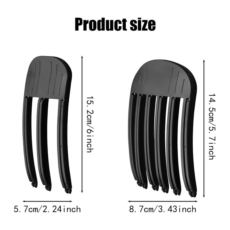 TRKETK 4 Pcs Wind Shaping Styling Combs, Fluffy Bangs Hair