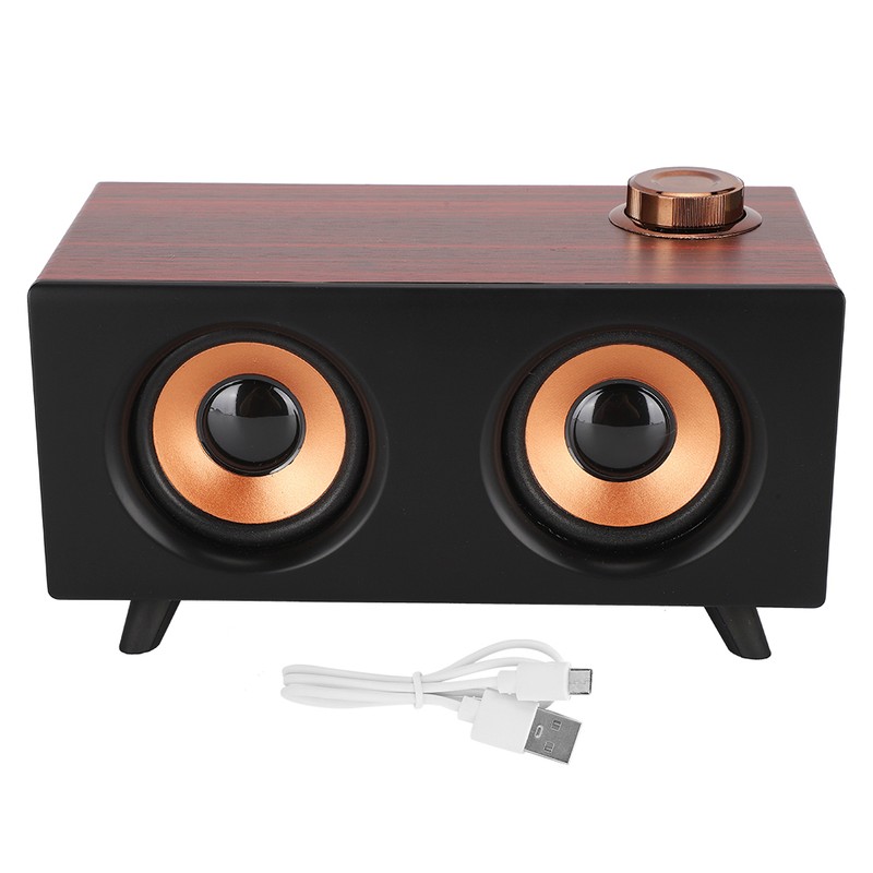 FT-3008 Retro Wooden Mini Bluetooth Speaker Wireless HIFI Stereo Player