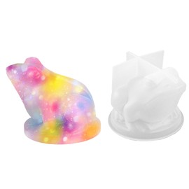 Frog Resin Molds, 3D Animal Silicone Molds, Lifelike Large Animal Epoxy Resin Crafts - Reusable, Flexible, Non-Stick, DIY Craft for Home Wall Desktop Decor, Candle & Soap Making