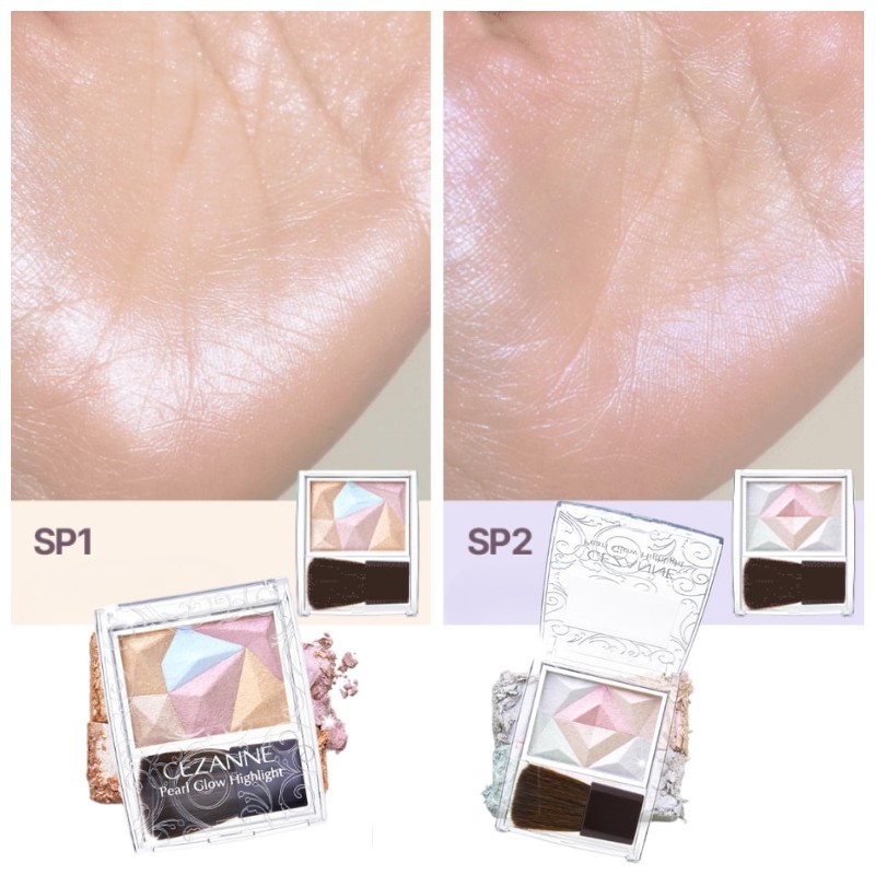 CEZANNE Pearl Glow Highlight Special Edition 2.4g, Shade:SP2 Romance Bloom