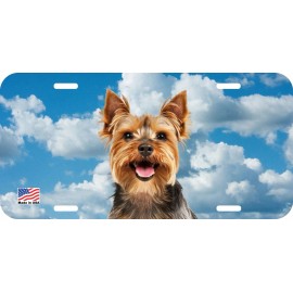 NOSTALGIC TAGS YORKSHIRE TERRIER DOG PERSONALIZE NOVELTY METAL LICENSE PLATE I - B