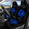 Howilath Novelty Blue Rose Thorns Women Auto Car Seat Cover