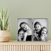 Lawrence Frames Hinged Double Simply Metal Picture Frame, 4 by