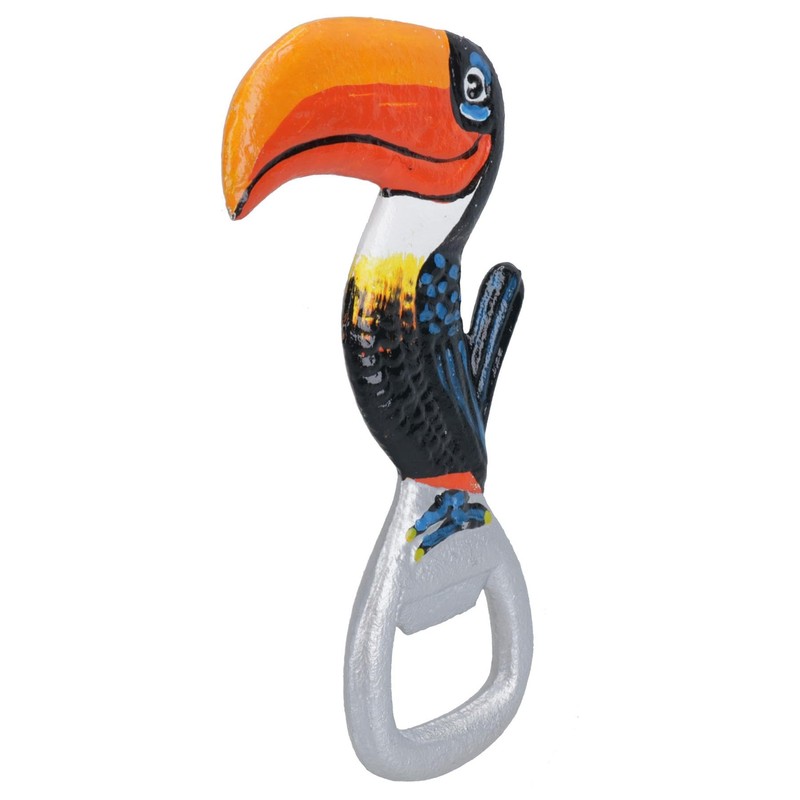 Toucan Bottle Opener Cast Iron Gift Garage Door Shed Man