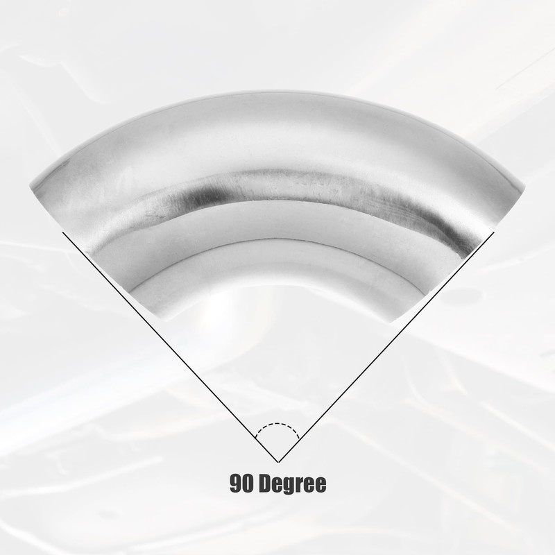 uxcell 4pcs OD 1.75 Inch 90 Degree SS304 Stainless Steel