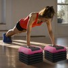Fitvids Step Aerobic Platform, Exercise Step with 5 levels Adjustable