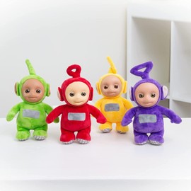 TJM Teletubbies 26cm Talking Po, Laa Laa, Dipsy and Tinky Winky Soft Plush - Full Set
