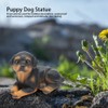 4Pcs/Set Mini Cute Puppy Dog Statue Sculpture Ornaments Resin Craftwork