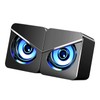 1 Pair Desktop Computer Speaker Multifunction Stylish Strong Bass 4D