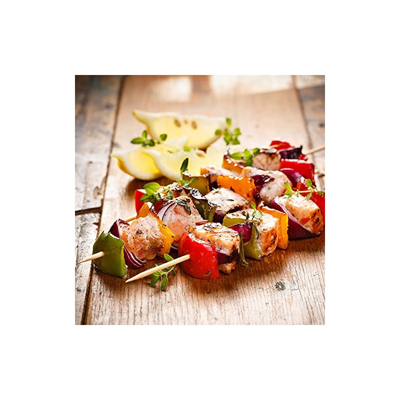 NatureStar Wooden skewers with long tip, birch wood, 20 cm