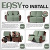 KinCam Waterproof Loveseat Recliner Cover, Non-Slip Reclining Couch Covers for