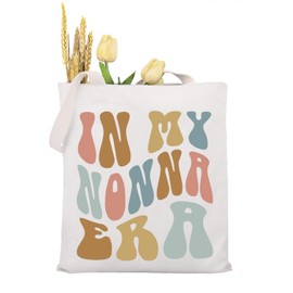 MAOFAED Italian Nonna Gift In My Nonna Era Canvas Tote Bag Italy Trip Gift Mother’s Day Gift For Grandma (my nonna eraCA)