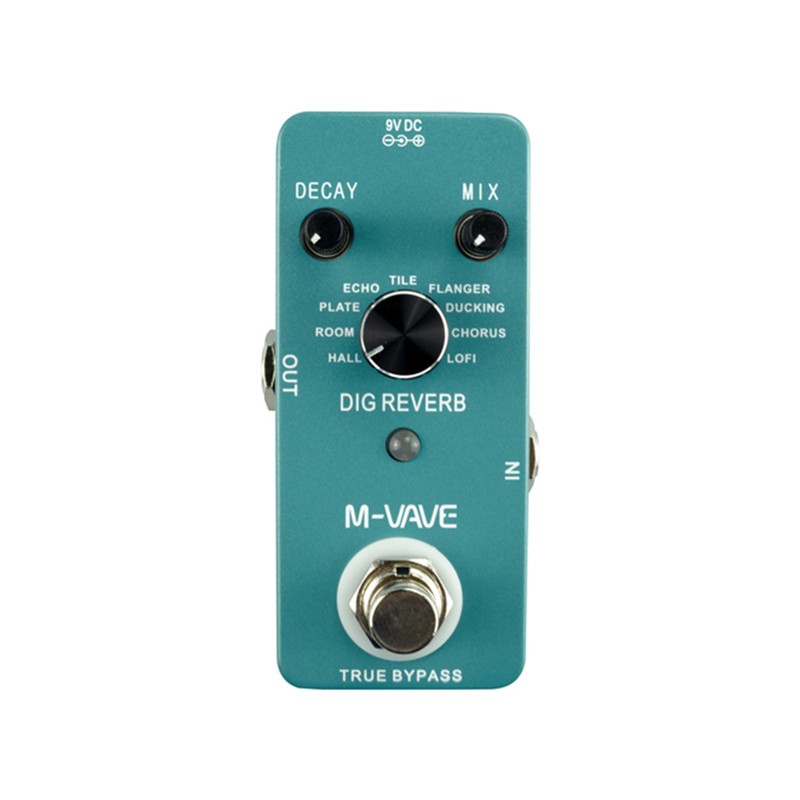 M-VAVE DIG REVERB Digital Reverb Guitar Effect Pedal 9 Reverb