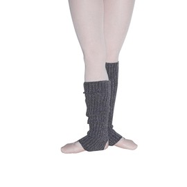 Intermezzo Women's Leg Warmers 2015 Prebagui 70% Acrylic / 30% Polyamide 40 cm Made in Spain, darkgray