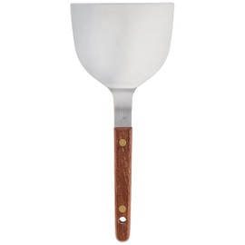 Endoshoji TKG GOK04003 Okonomiyaki Turning Rigger, Small, Width x Total Length 2.6 x 6.9 inches (65 x 177 mm), Weight 2.0 oz (52 g), Essential for Teppanyaki, Stainless Steel Spatula, Rose Handle,