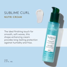 René Furterer SUBLIME CURL Curl Nutri-Activating Cream - For Curly, Wavy Hair - Curl Enhancing Leave-In - Humidity & Frizz Control - 3.3 fl. oz.