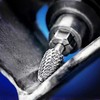 HAUTMEC Ball Nose Tree Tungsten Rotary File Carbide Burr Double
