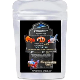 Bubble Magus Sinking Goldfish Food, Color Enhancing, Balanced Diet, All Natural Ingredients, Clear Water Formula, Slow Sinking Gold Fish Pellets, Goldfish Ultra Color (5 oz)