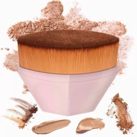 JSBelle Brocha Para Maquillaje Liquido De Base, Brocha Facial Kabuki