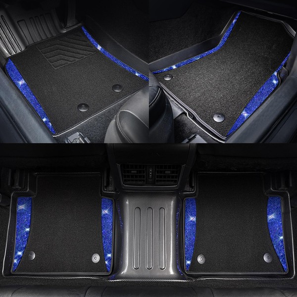Bling Diamond Floor Mats Fit for Toyota Camry 2018-2024 (Not