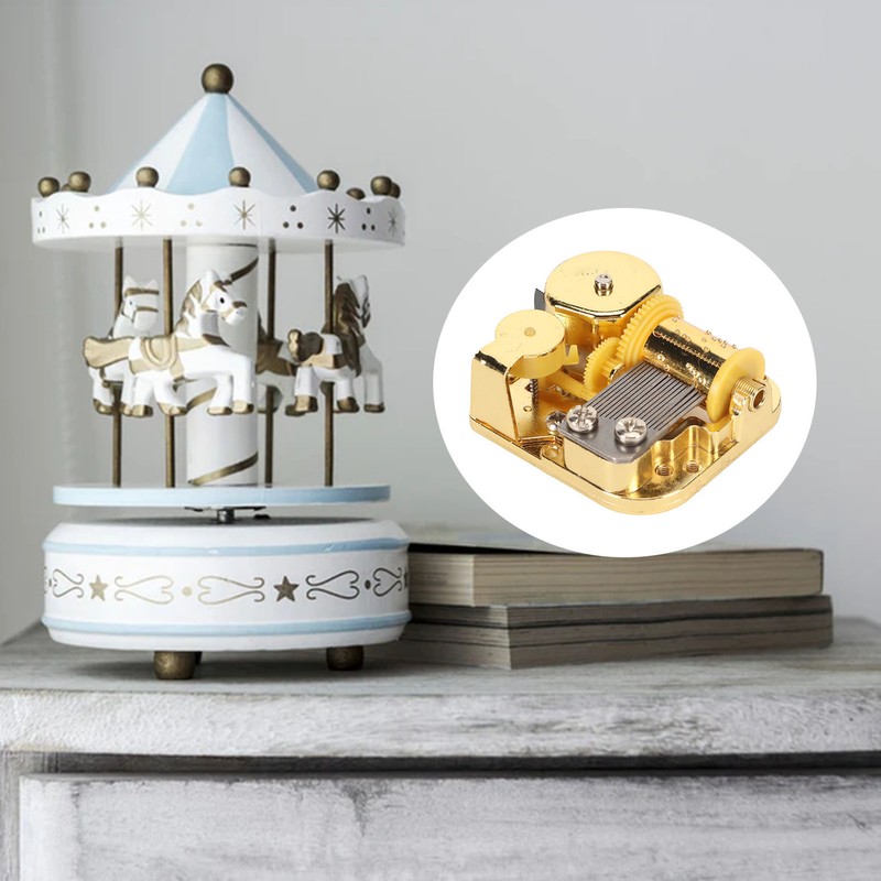 Windup Musical Movement 18 Note Pleasing Melody Alloy Easy Mounting