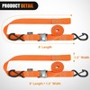 Nilight Motorcycle Tie Down Straps 1.5”×8’ Heavy Duty Cambuckle with