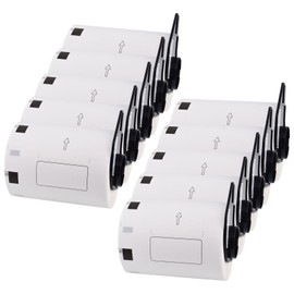 KCMYTONER 10 Rolls Compatible for Brother DK-1240 4'' x 2'' Die-Cut Multipurpose Shipping/Barcode Labels Use in Brother QL Label Printers, 600 Labels/Roll