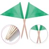stidsds Solid Green Cupcake Toppers Flags Mini Small Plain Green
