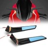 Motorcycle CNC Side Mirrors with LED Light Fits for Ducati
